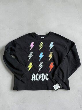 AC/DC Girls Sweatshirt Size XXL 16/18 NEW NWT